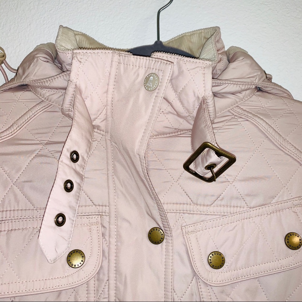 NWT Barbour | Arrow Quilted Hooded Jacket - Picture 5 of 13